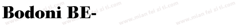 Bodoni BE字体转换